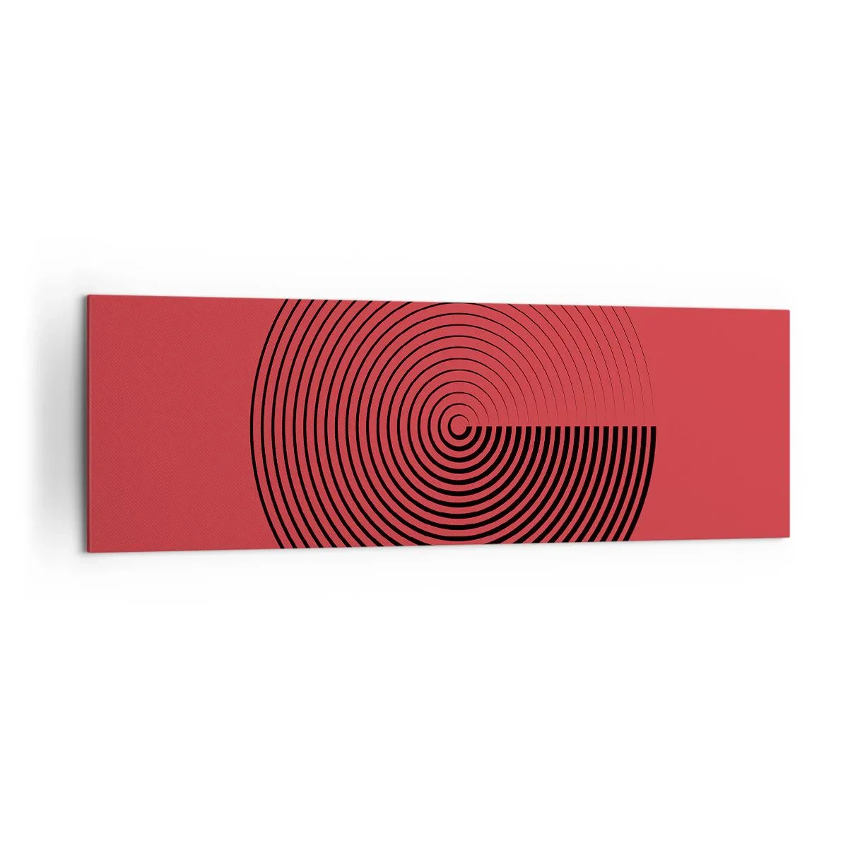 Schilderen op canvas - Circulaire beweging - 160x50 cm