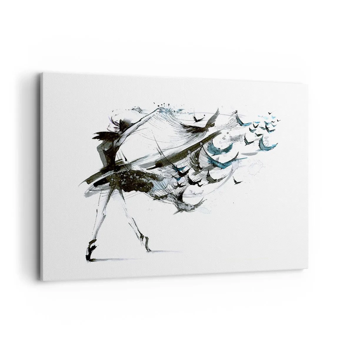 Schilderen op canvas - De magie van muziek bevrijdt je van betovering - 120x80 cm