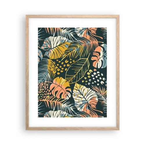 Een poster in een licht eiken lijst - Lommerrijke fantasie - 40x50 cm