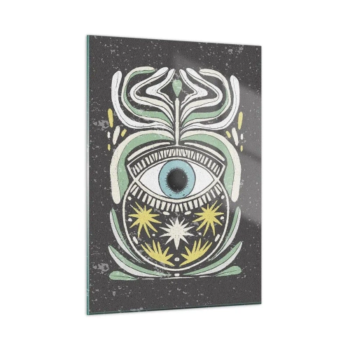 Schilderen op glas - Tribale rituelen - 50x70 cm