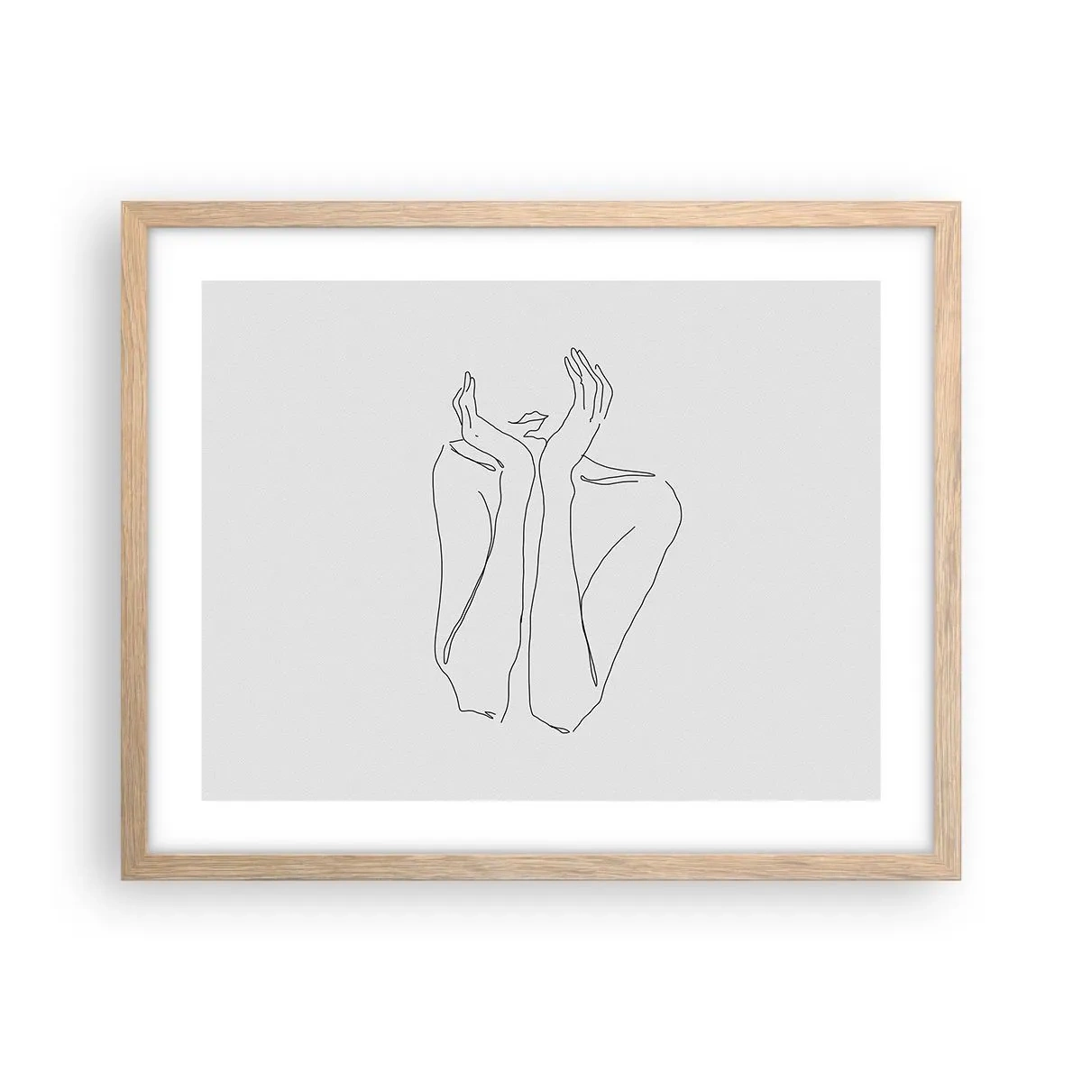 Een poster in een licht eiken lijst - Waar meisjes van dromen - 50x40 cm