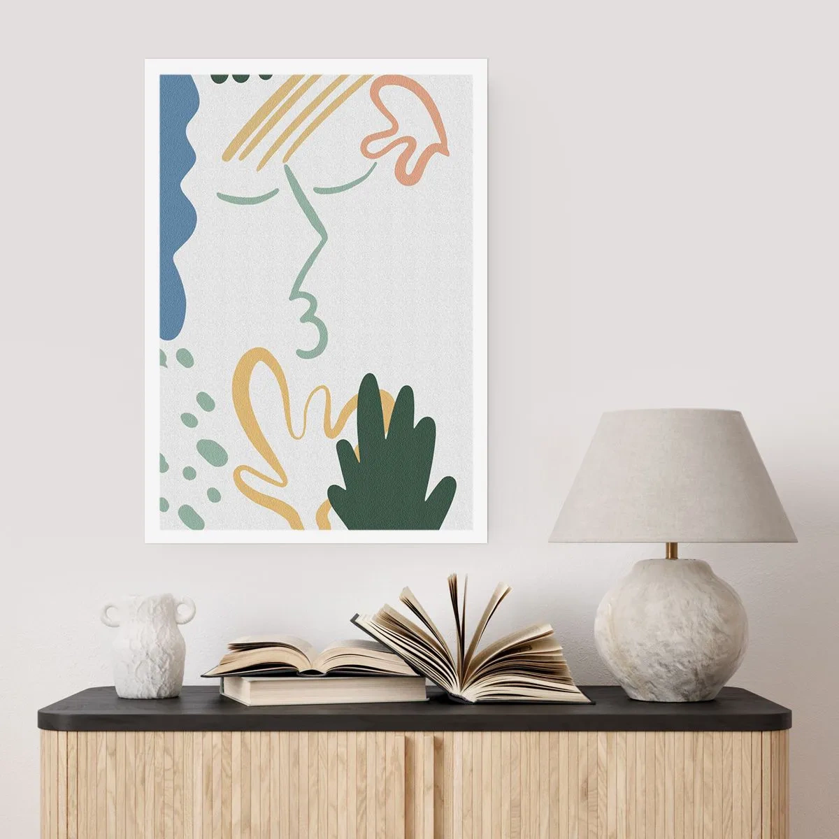 Poster - Kus van bloemen - 30x40 cm