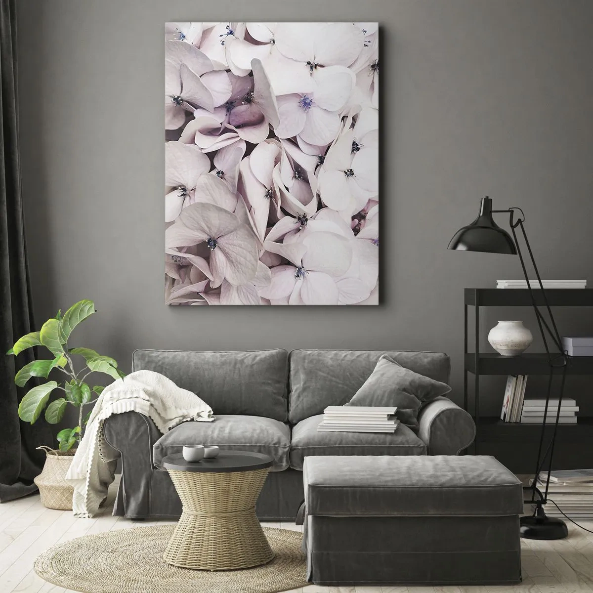 Schilderen op canvas - In een vloed van bloemen - 70x100 cm