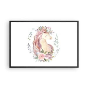 Poster in een zwarte lijst - Een uitnodiging in de wereld van sprookjes - 91x61 cm