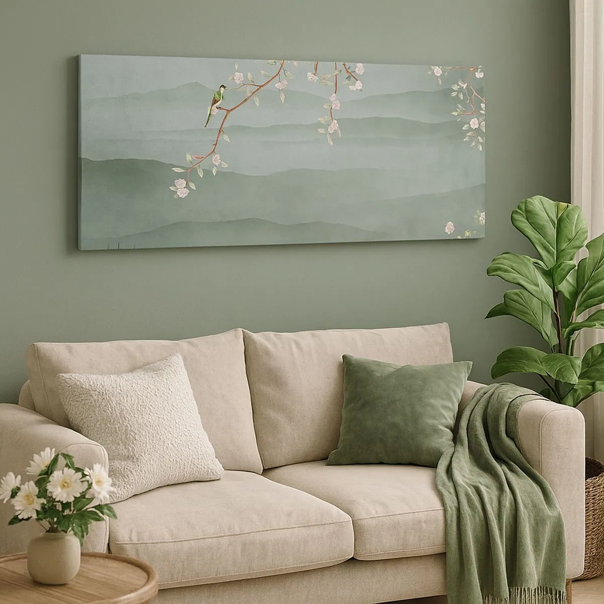 Schilderen op canvas - Lente, oh jij bent het - 100x40 cm