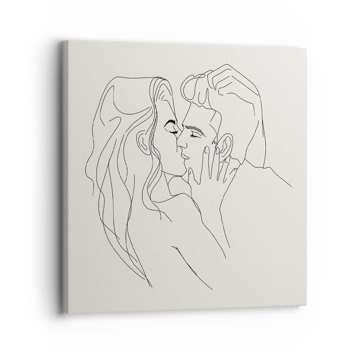 Schilderen op canvas - Verstrikt in gevoel - 30x30 cm