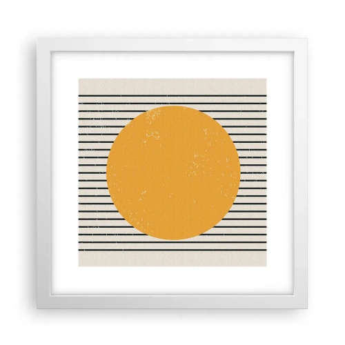 Poster in een witte lijst - De kracht van eenvoud - 30x30 cm