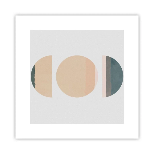 Poster - Een Wiel achter een andere - 30x30 cm