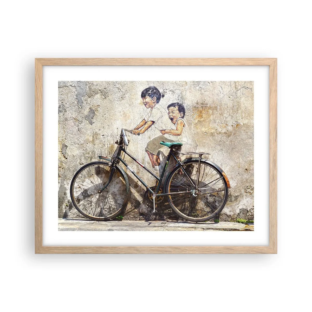 Een poster in een licht eiken lijst - Waar of niet waar? - 50x40 cm