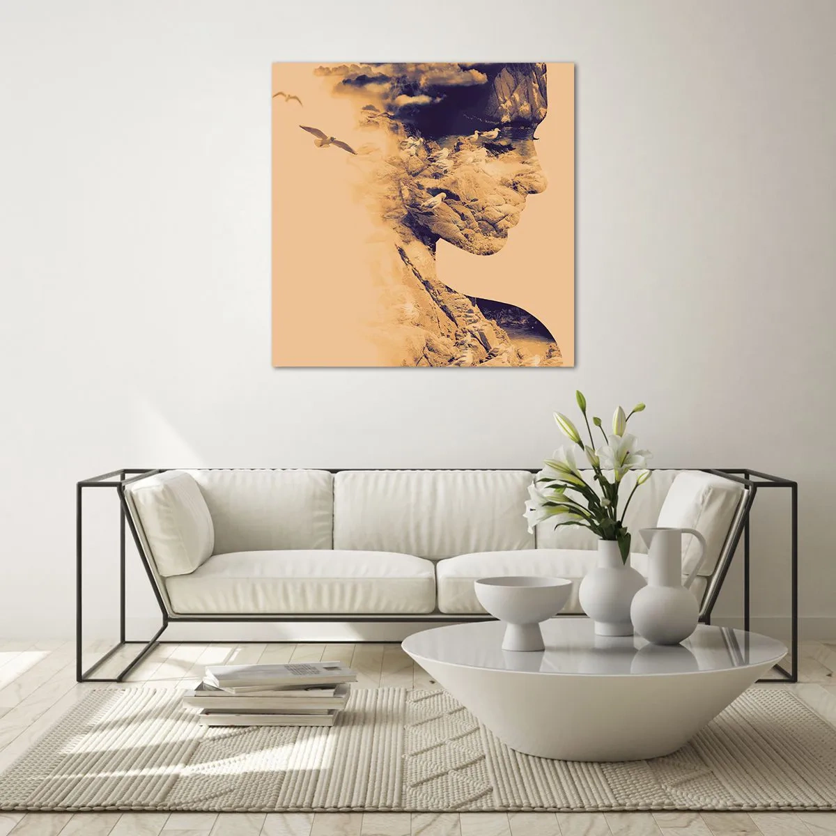 Schilderen op glas - Van nature mooi - 60x60 cm