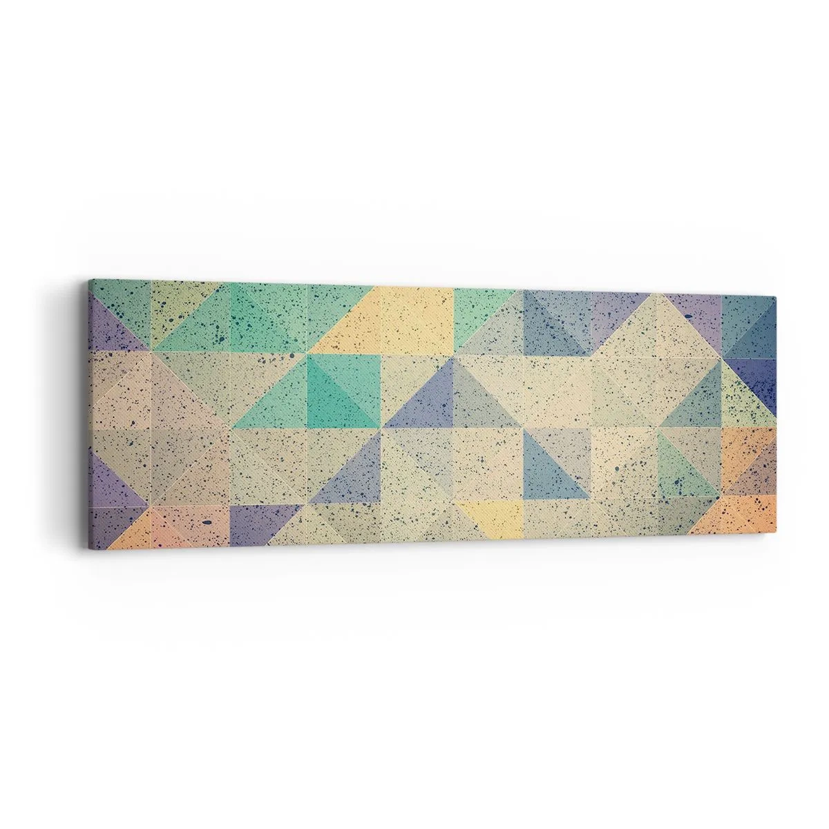 Schilderen op canvas - Republiek van driehoeken - 90x30 cm