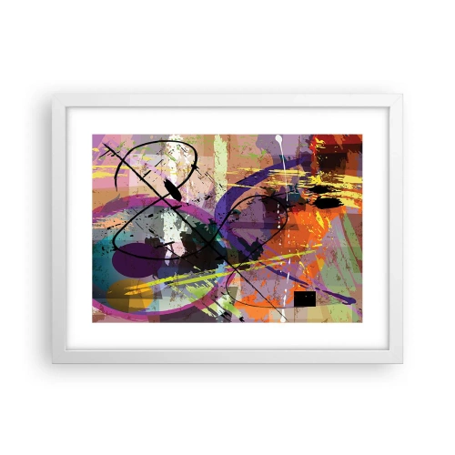 Poster in een witte lijst - Je kunt rechtdoor of rondom - 40x30 cm
