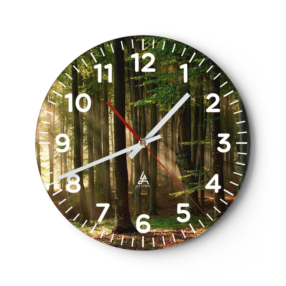 Wandklok - Klok - Stralend op een lentemorgen - 40x40 cm