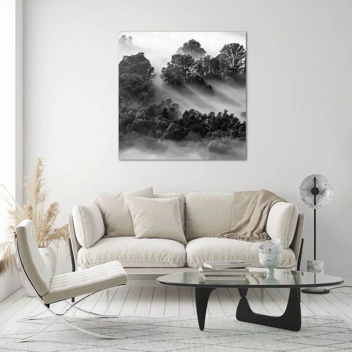 Schilderen op glas - Opstaand uit de slaap - 70x70 cm