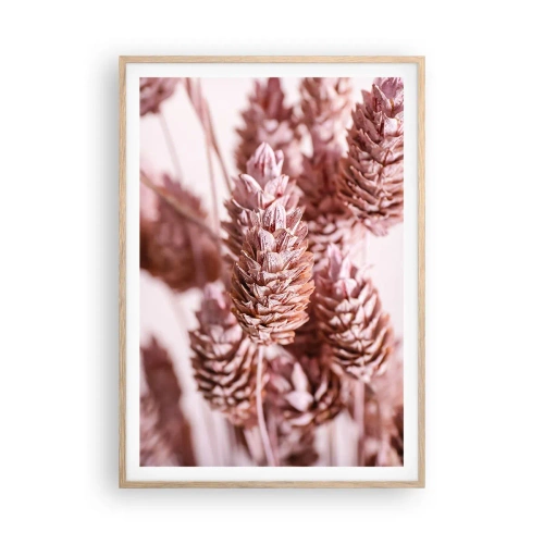 Een poster in een licht eiken lijst - Schijnbaar onopvallend - 70x100 cm