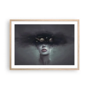 Een poster in een licht eiken lijst - En de planeten worden gek... - 70x50 cm