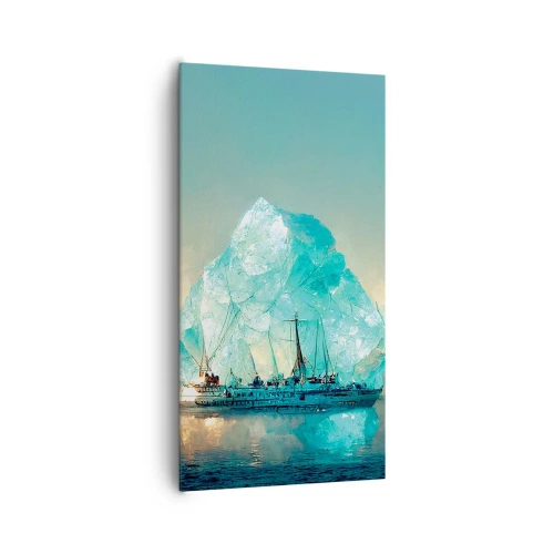 Schilderen op canvas - Arctische diamant - 65x120 cm