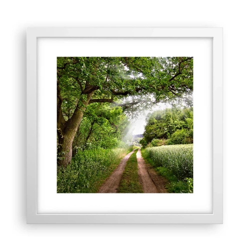 Poster in een witte lijst - Et in Arcadia ego - 30x30 cm