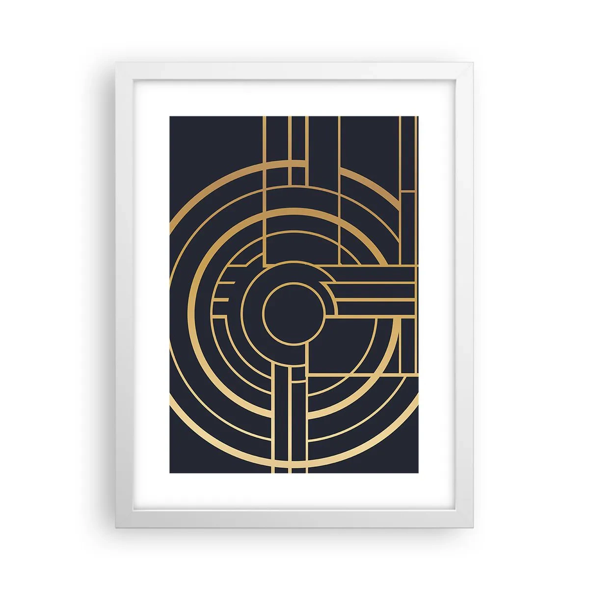 Poster in een witte lijst - Draaien van dingen - 30x40 cm