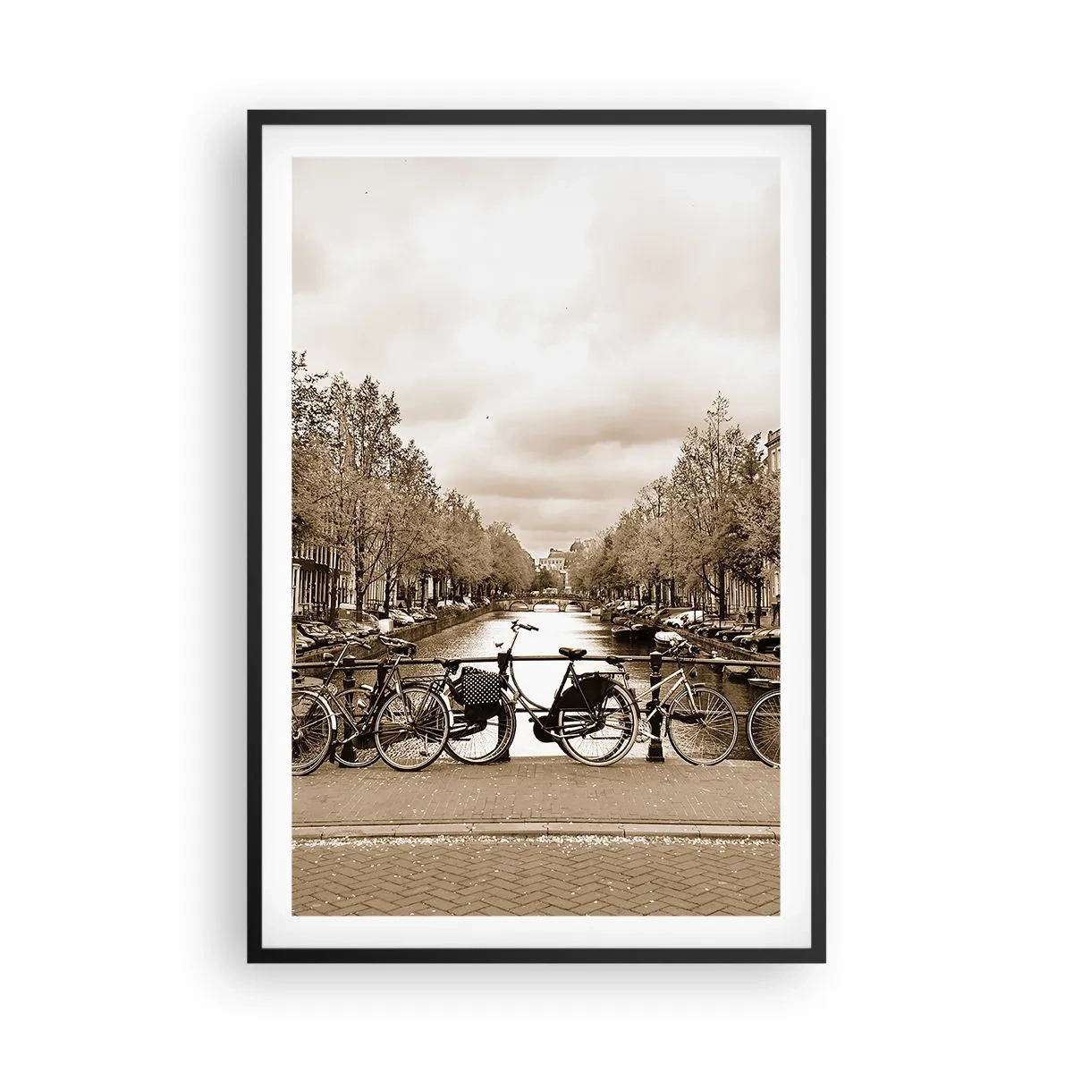 Poster in een zwarte lijst - Hollandse sfeer - 61x91 cm