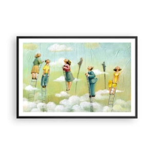 Poster in een zwarte lijst - Achter je droom - 91x61 cm