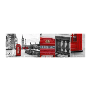 Fotobehang Monster Premium Sand - Londen, zonder twijfel - Stad, Londen, Architectuur - 100x30 cm