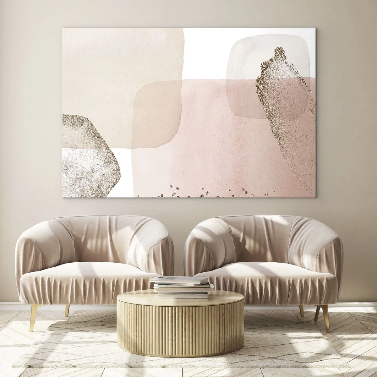 Schilderen op glas - Een blik door kleur - 120x80 cm