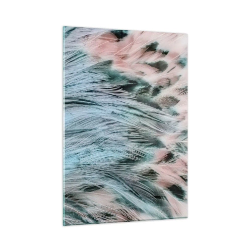 Schilderen op glas - Saffier roze dons - 50x70 cm