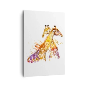 Schilderen op canvas - Is het vriendschap of is het een baby? - 70x100 cm