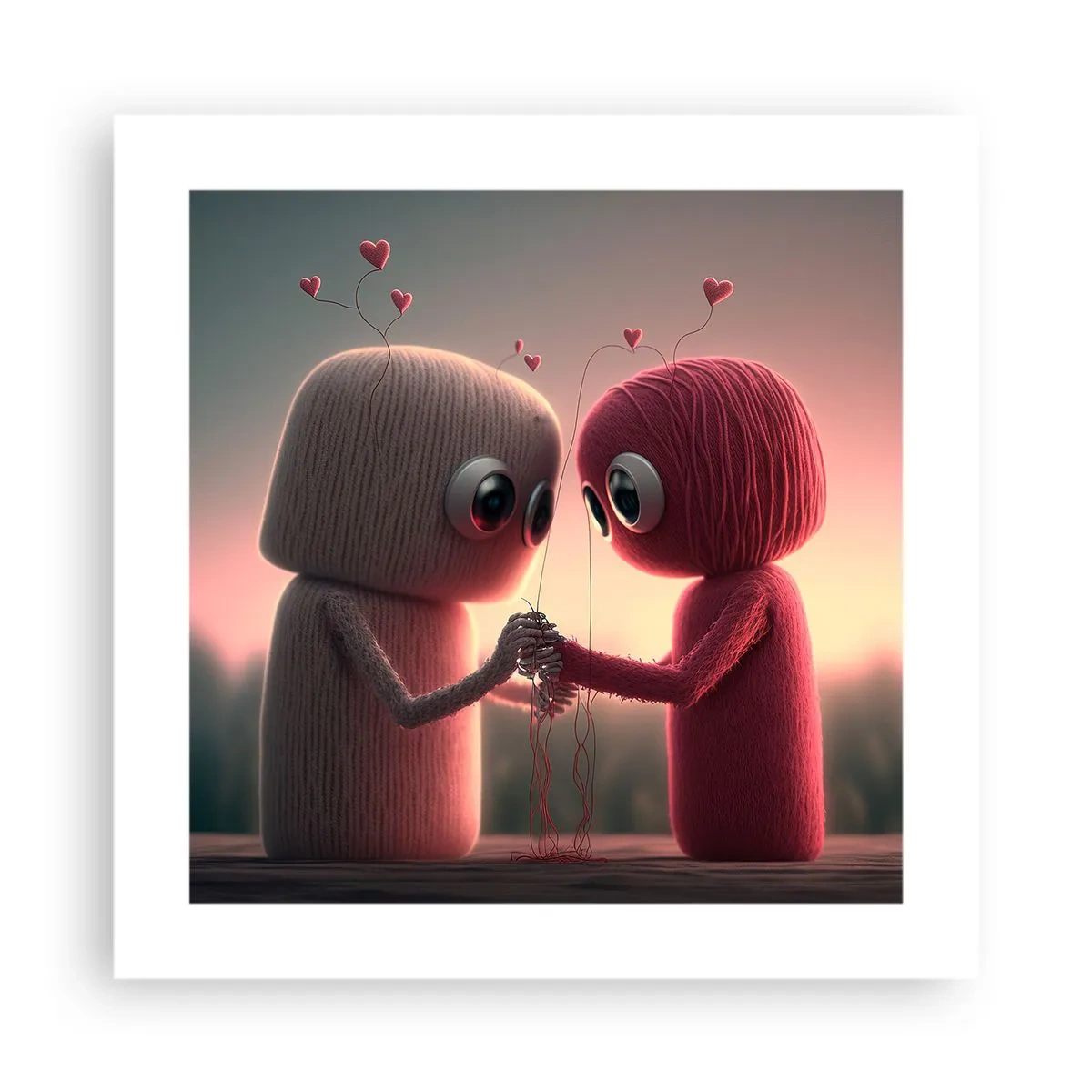 Poster - Iedereen mag liefhebben - 40x40 cm