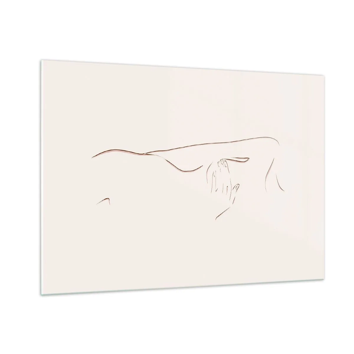 Schilderen op glas - De vorm van verlangen - 100x70 cm