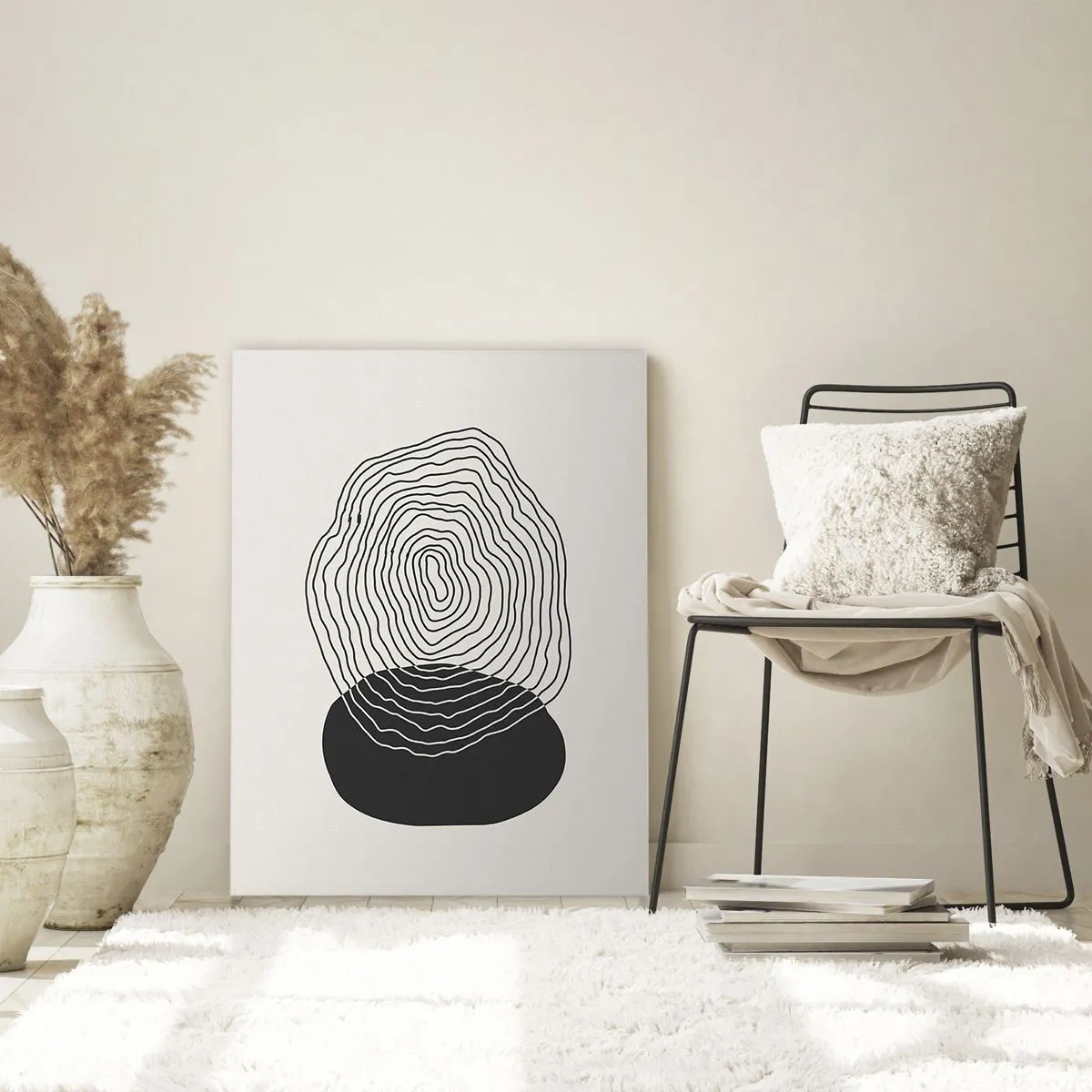 Schilderen op glas - Duur en spiertrekkingen - 70x100 cm