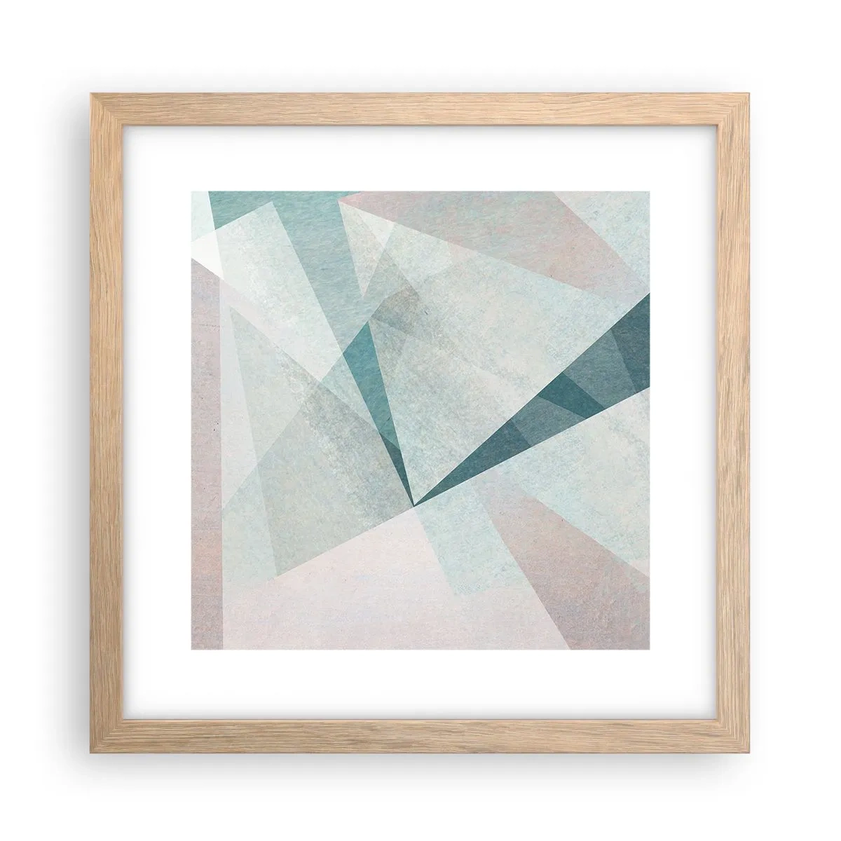 Een poster in een licht eiken lijst - Makkelijk maar dynamisch - 30x30 cm