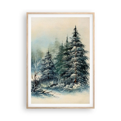 Een poster in een licht eiken lijst - Klaar voor kerst - 70x100 cm