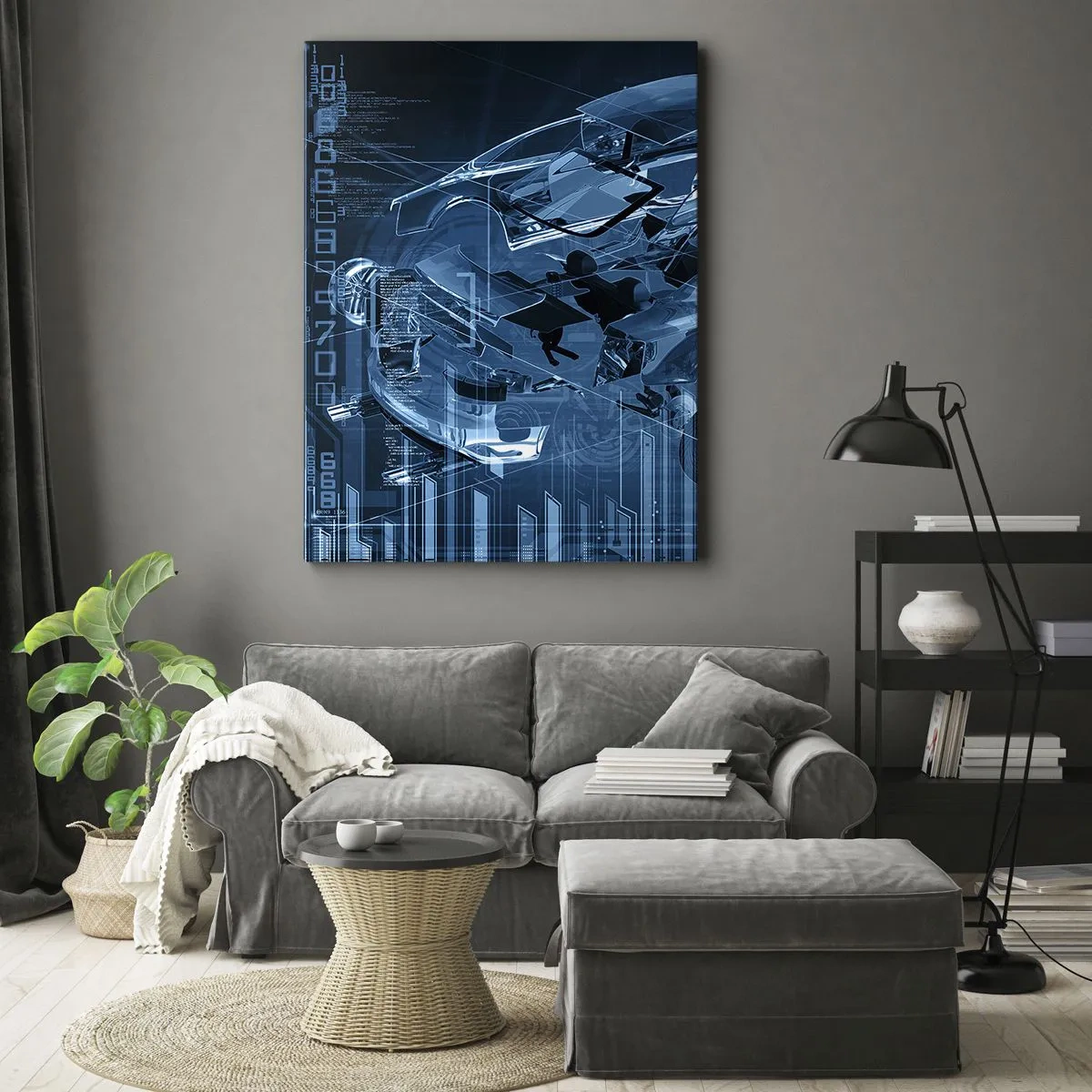 Schilderen op canvas - Technische anatomie - 55x100 cm