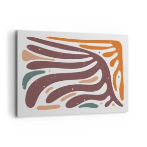 Schilderen op canvas - Stralende organische compositie - 100x70 cm