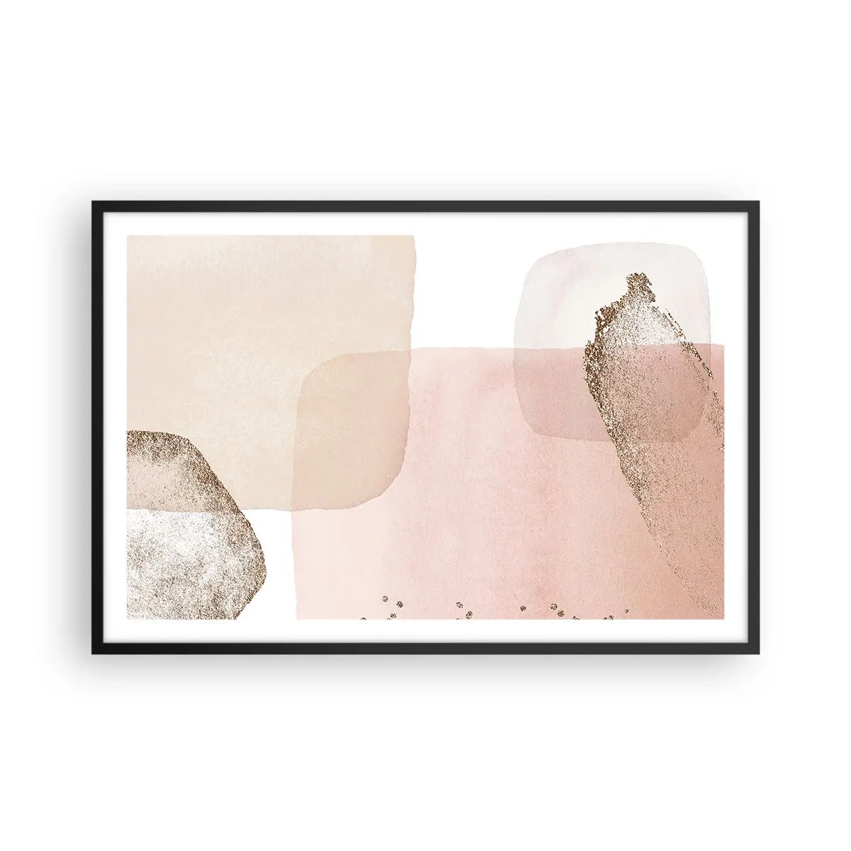 Poster in een zwarte lijst - Een blik door kleur - 91x61 cm