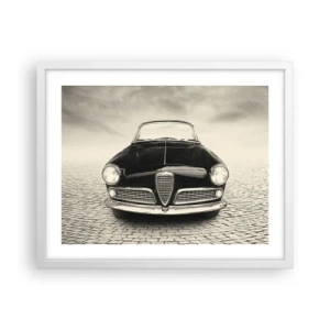 Poster in een witte lijst - Je moet gewoon van me houden - 50x40 cm