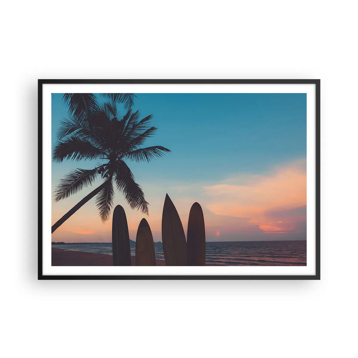 Poster in een zwarte lijst - Morgen wordt ook leuk - 100x70 cm