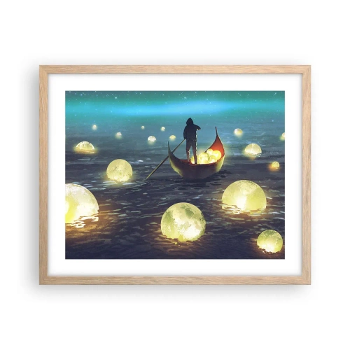 Een poster in een licht eiken lijst - Dingen waar filosofen nooit van hebben gedroomd - 50x40 cm