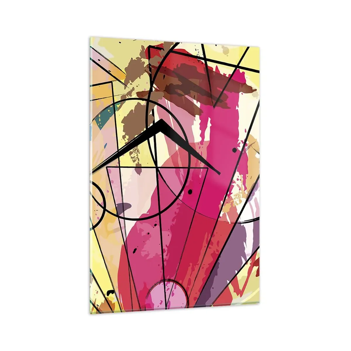 Schilderen op glas - Explosie - 80x120 cm