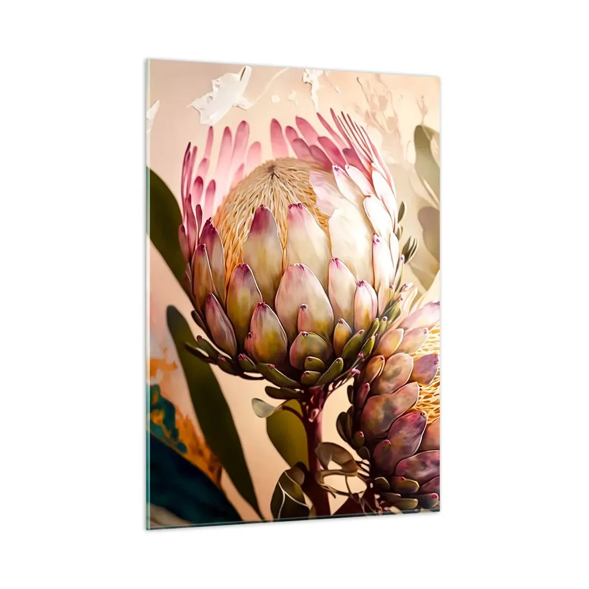 Schilderen op glas - Teeder omarmd - 50x70 cm