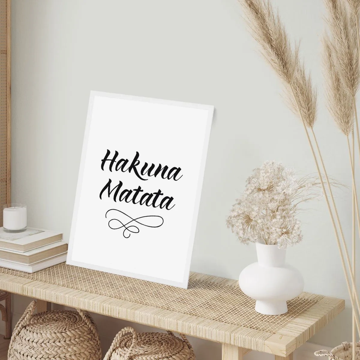 Poster in een witte lijst - Beste advies - 70x100 cm