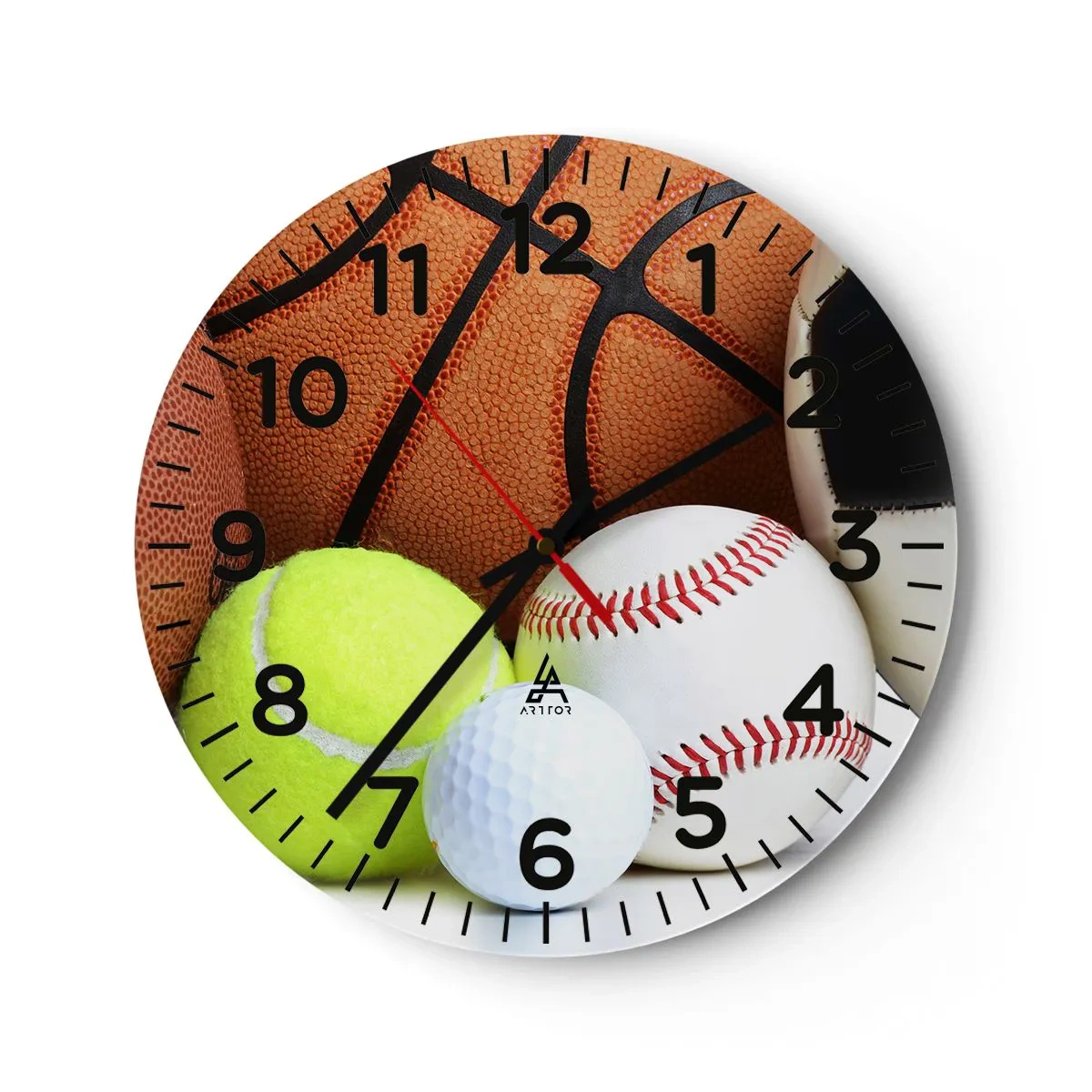 Wandklok - Klok - Voetbal verbindt ons! - 40x40 cm