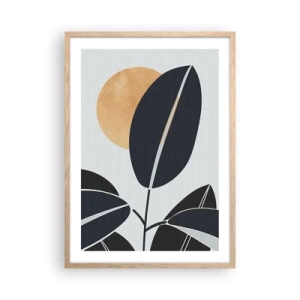 Een poster in een licht eiken lijst - Hete zomerdag - 50x70 cm