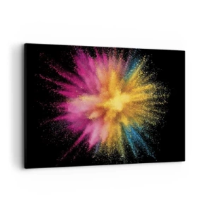 Schilderen op canvas - De geboorte van kleuren - 100x70 cm