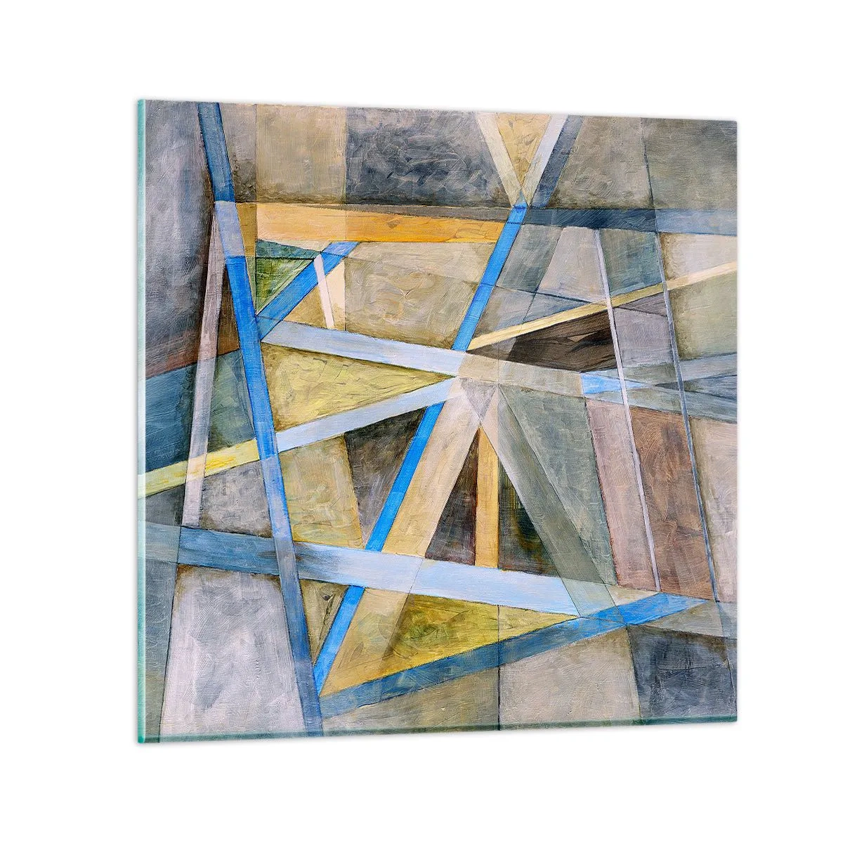 Schilderen op glas - Recht of diagonaal? - 70x70 cm