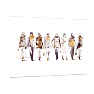 Schilderen op glas - Casual chic, casual elegantie - 120x80 cm