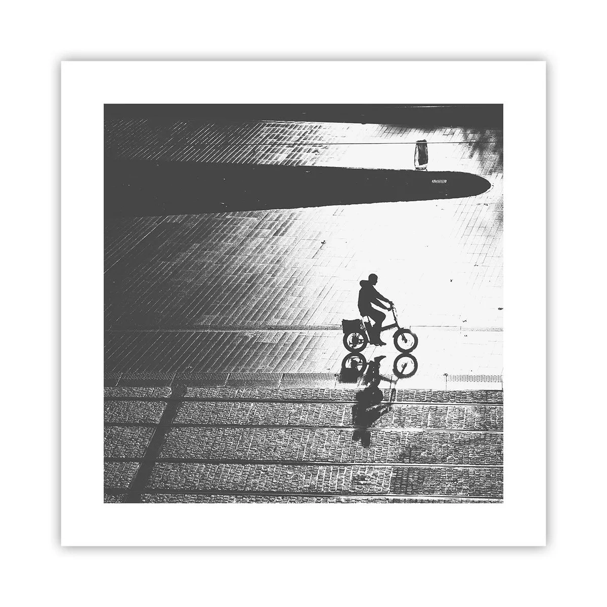 Poster - Voor mij, door de stad - 40x40 cm