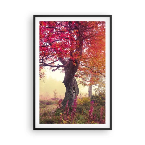 Poster in een zwarte lijst - Bloeiende razernij - 61x91 cm